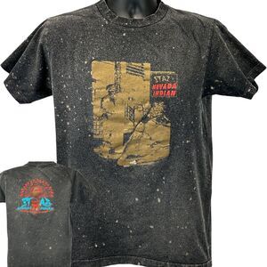 Vintage Stazs Nevada Indian Motorcycles T Shirt Mens Medium Biker Dealer Black